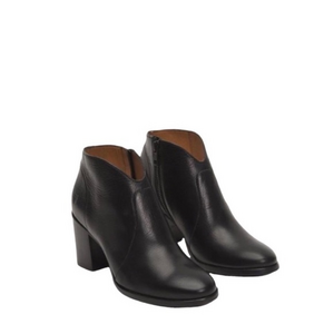 NEW Frye Jennifer Black Leather Ankle Boots Booties Size 6.5‎